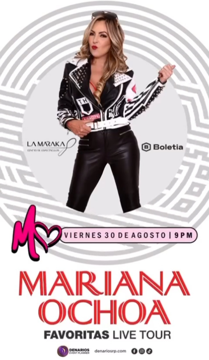 Mariana Ochoa iniciará su gira en Ciudad de México para después visitar siete ciudades más. Foto: Instagram/soymarianaochoa