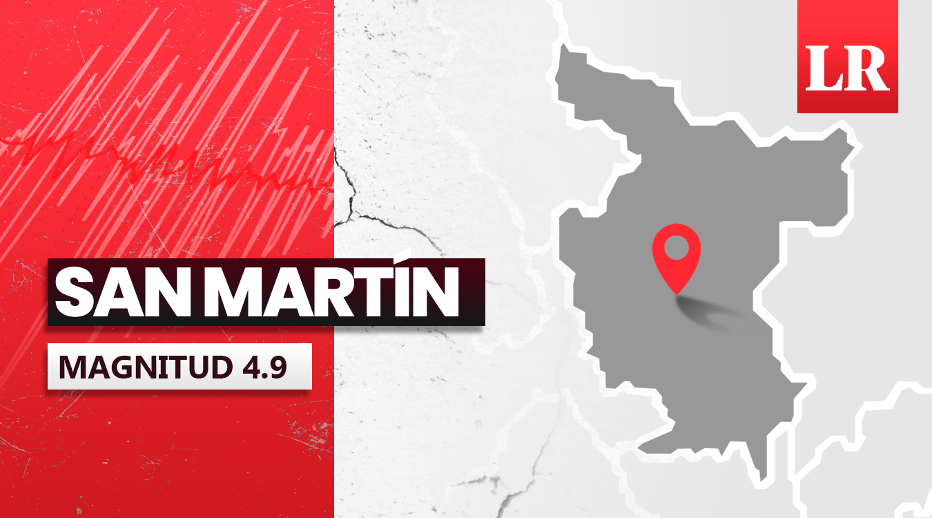 
                                 Temblor de magnitud 4.9 se sintió en San Martín hoy, según IGP 
                            