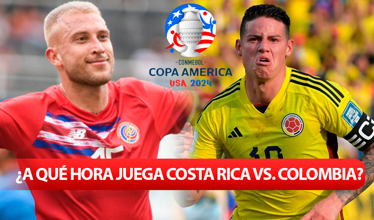 
                                 ¿A qué hora juega Costa Rica vs. Colombia por la Copa América 2024? Conoce AQUÍ todos los horarios 
                            