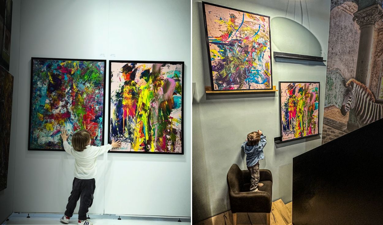 
                                 ¿Quién es Laurent Schwarz?: el niño de dos años que vende pinturas de hasta US$ 7.000 para coleccionistas 
                            