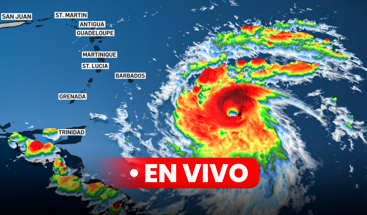 
                                 Huracán Beryl EN VIVO: trayectoria del potente ciclón de categoría 4 que se acerca al Caribe y a México 
                            