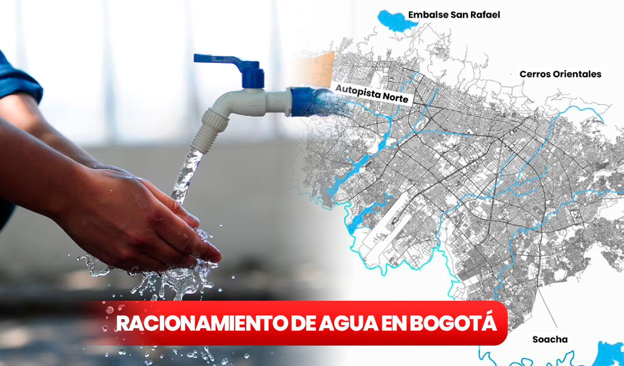 
                                 Nuevo esquema de racionamiento de agua en Bogotá 2024: turnos, horario y cronograma hasta el 17 de julio 
                            