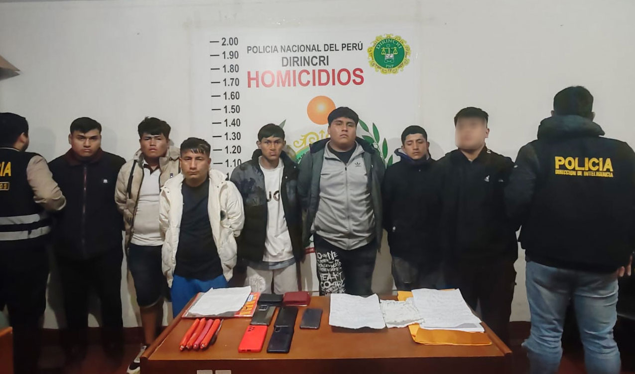 
                                 Trujillo: capturan a ‘Los Compadres Security’ con dinamita y cartas extorsivas 
                            