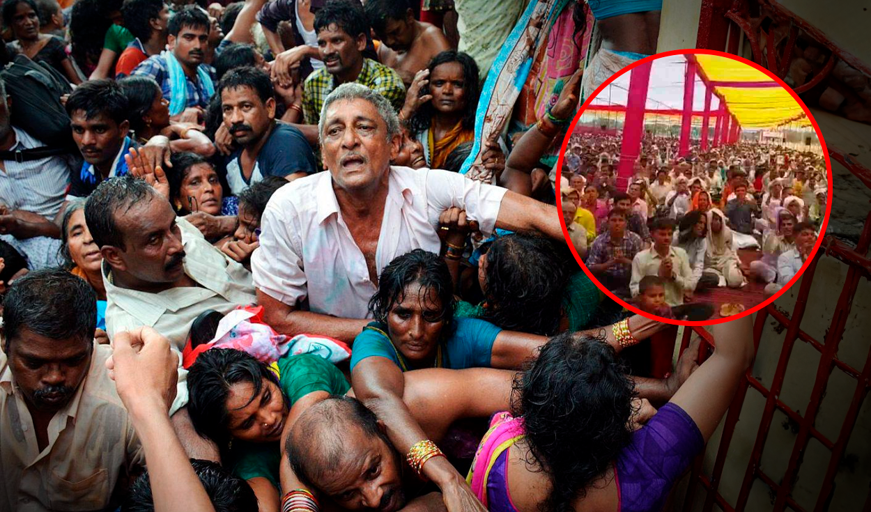 
                                 Estampida en la India deja al menos 97 muertos en celebración religiosa: 