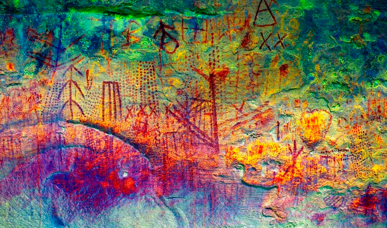 
                                 Arqueólogos encuentran colorido arte rupestre de 4.000 años de una cultura desconocida en Sudamérica 
                            