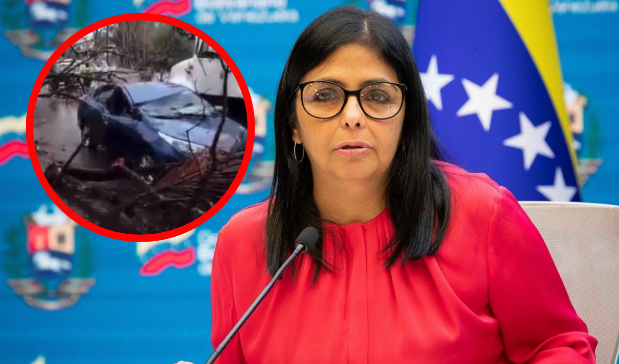 
                                 Delcy Rodríguez resultó herida tras caerle un árbol:  ¿cuál es el estado actual de la vicepresidenta de Venezuela? 
                            