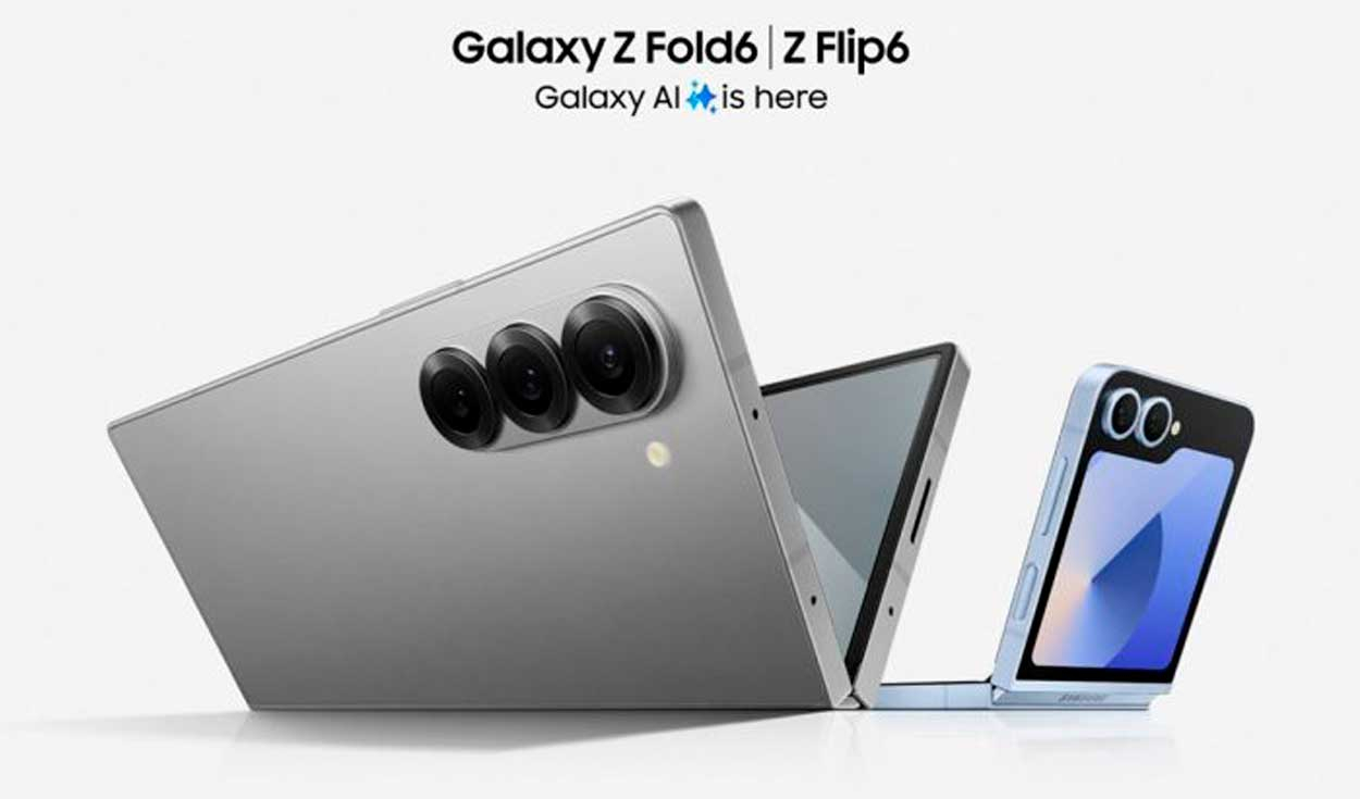 
                                 Samsung lanza el Galaxy Z Flip 6 y Galaxy Z Fold 6: ¿cuáles son sus especificaciones, colores y precio? 
                            