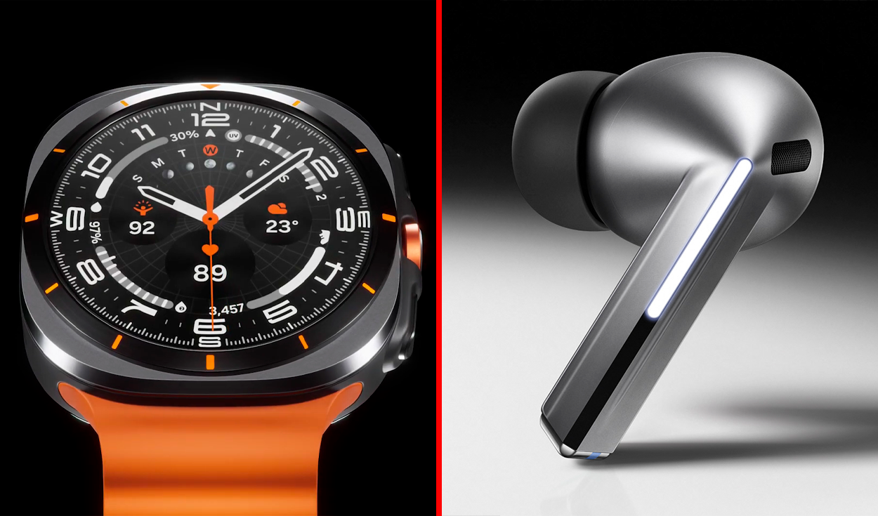 
                                 Samsung lanza nuevos audífonos y relojes inteligentes: así son el Galaxy Watch Ultra, Watch7, Galaxy Buds 3 y 3 Pro 
                            