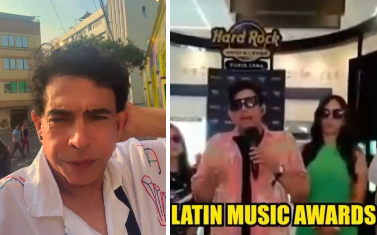 
                                 Ernesto Pimentel confunde los premios Heat con los Latin Music Awards y artistas tienen curiosa reacción 
                            
