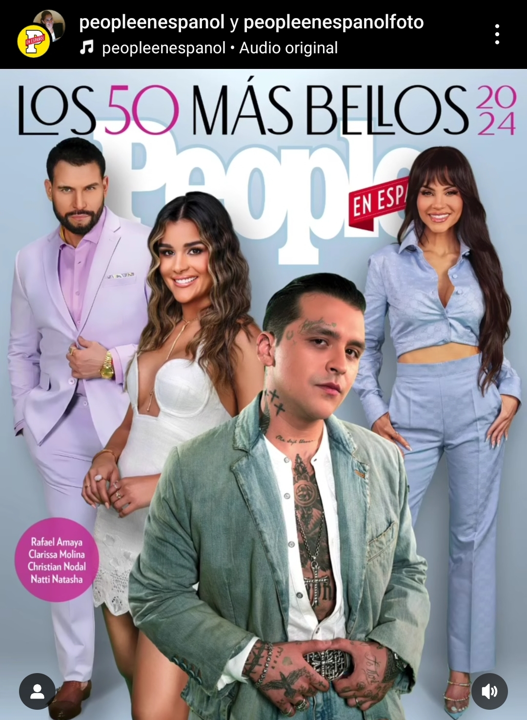 La revista People en español anuncio que el cantante sería parte de su portada se le suma un éxito más a Christian Nodal. Foto: Instagram/peopleenespanol