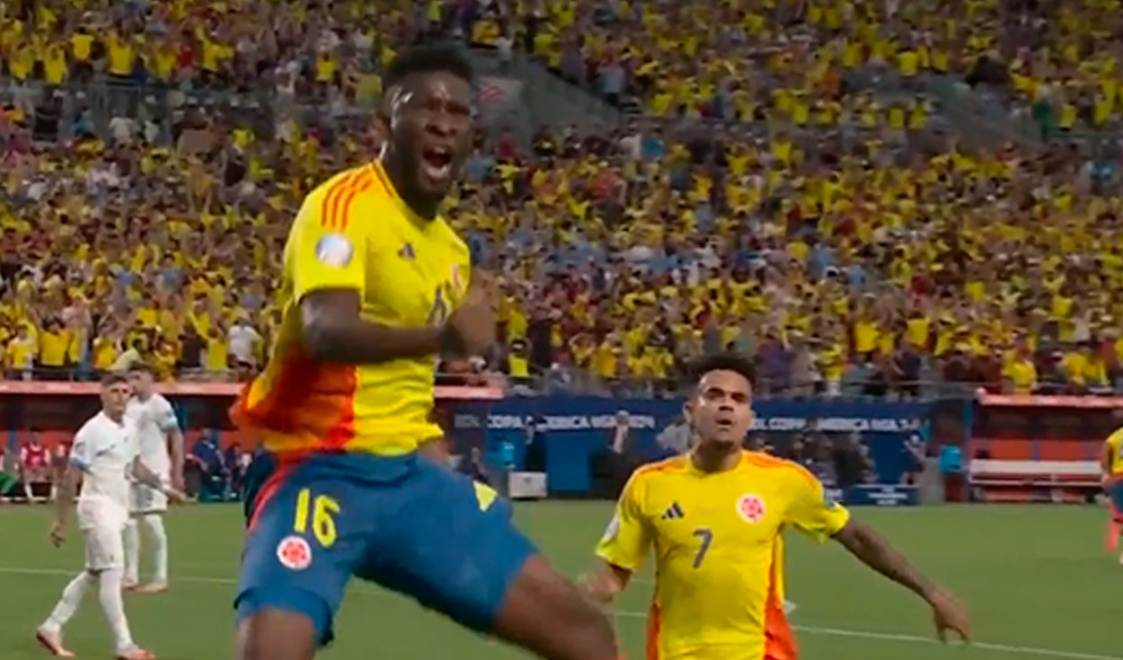 
                                 Lerma anota GOLAZO de cabeza tras GENIAL pase de James y mete a Colombia en la final de la Copa América 
                            
