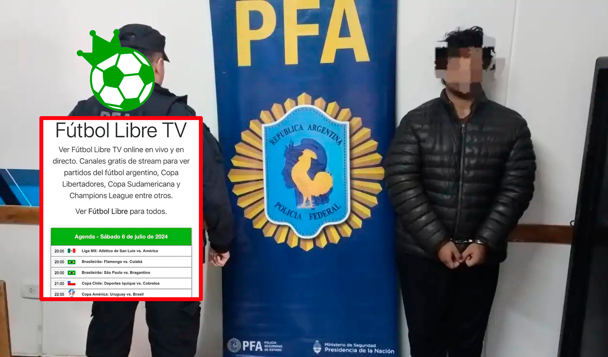 
                                 ¿Quién es el hacker detenido de Fútbol Libre? Fiscalía de Argentina revela detalles del creador de la página pirata 
                            