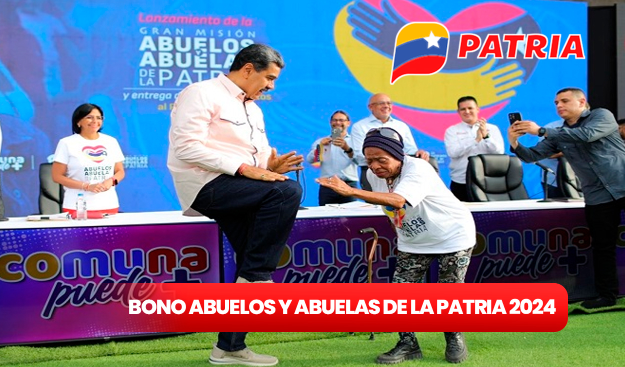 
                                 Bono Abuelos y Abuelas de la Patria 2024: consulta cómo registrarte, MONTO y quiénes lo reciben en Venezuela 
                            