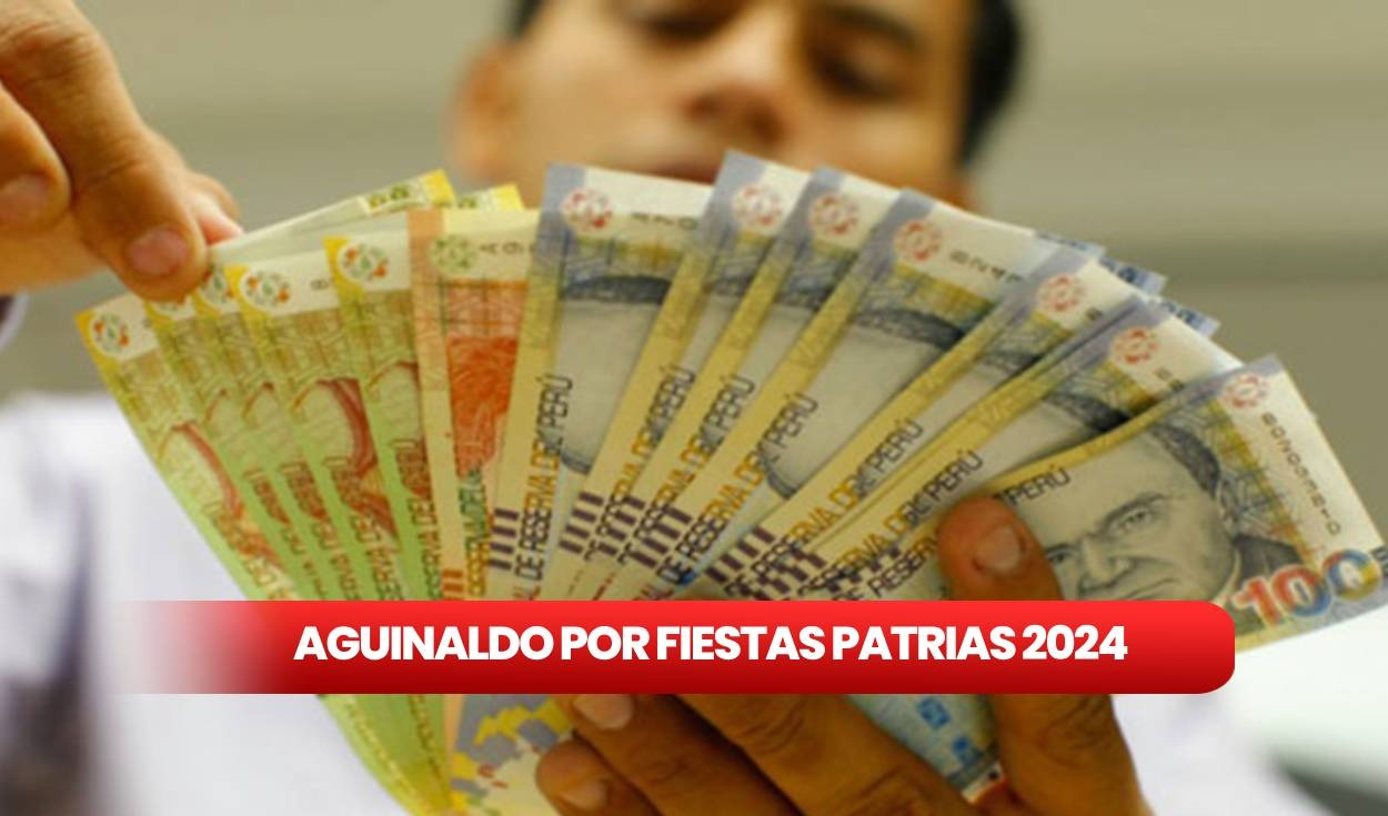 
                                 Aguinaldo de S/300 por Fiestas Patrias 2024: cuándo se paga, qué trabajadores lo reciben y más 
                            