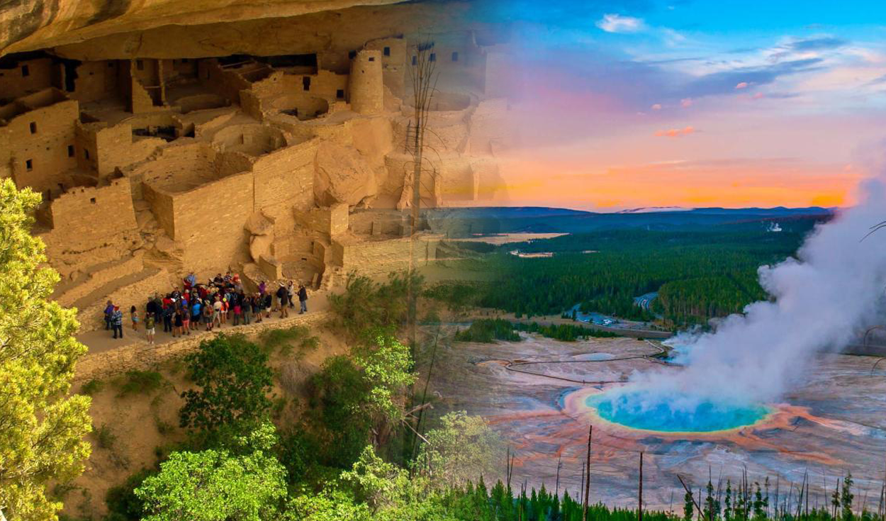 
                                 Los primeros 4 parques nacionales en ser declarados Patrimonio de la UNESCO: 2 están en Estados Unidos 
                            