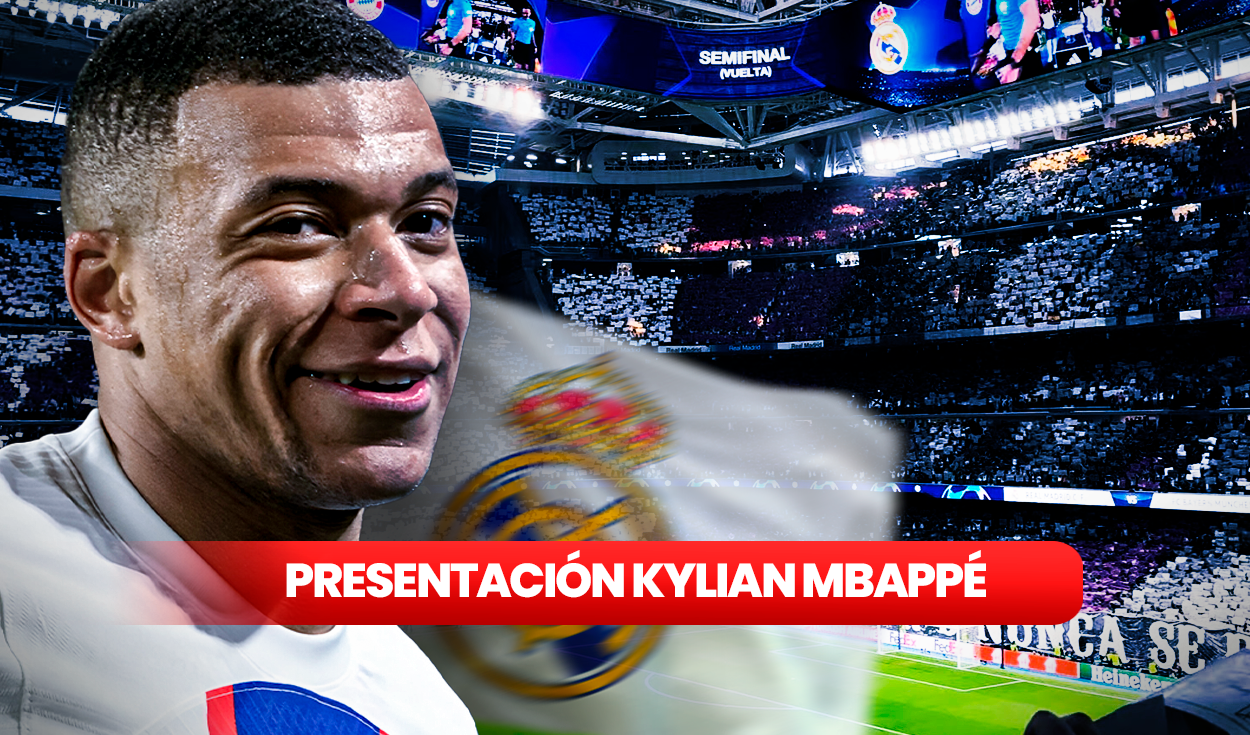 
                                 Presentación Kylian Mbappé en el Real Madrid EN VIVO desde el Santiago Bernabéu 
                            
