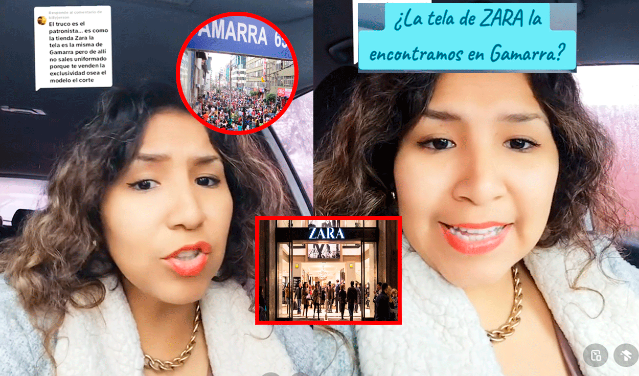
                                 Peruana genera polémica al afirmar que las telas que usan en Zara jamás será igual a la de Gamarra: “Es exclusiva” 
                            