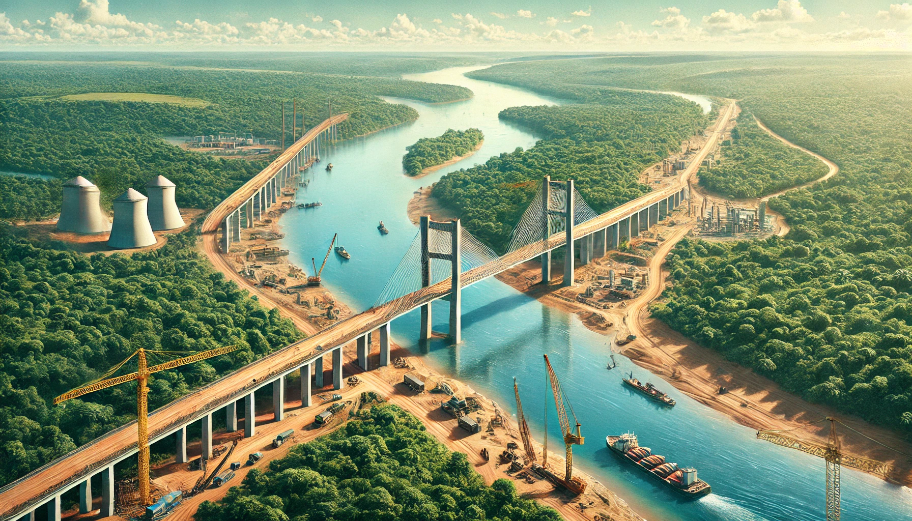 
                                 El nuevo puente binacional que unirá 2 países de Sudamérica: sería una vía de exportación hacia el Atlántico 
                            