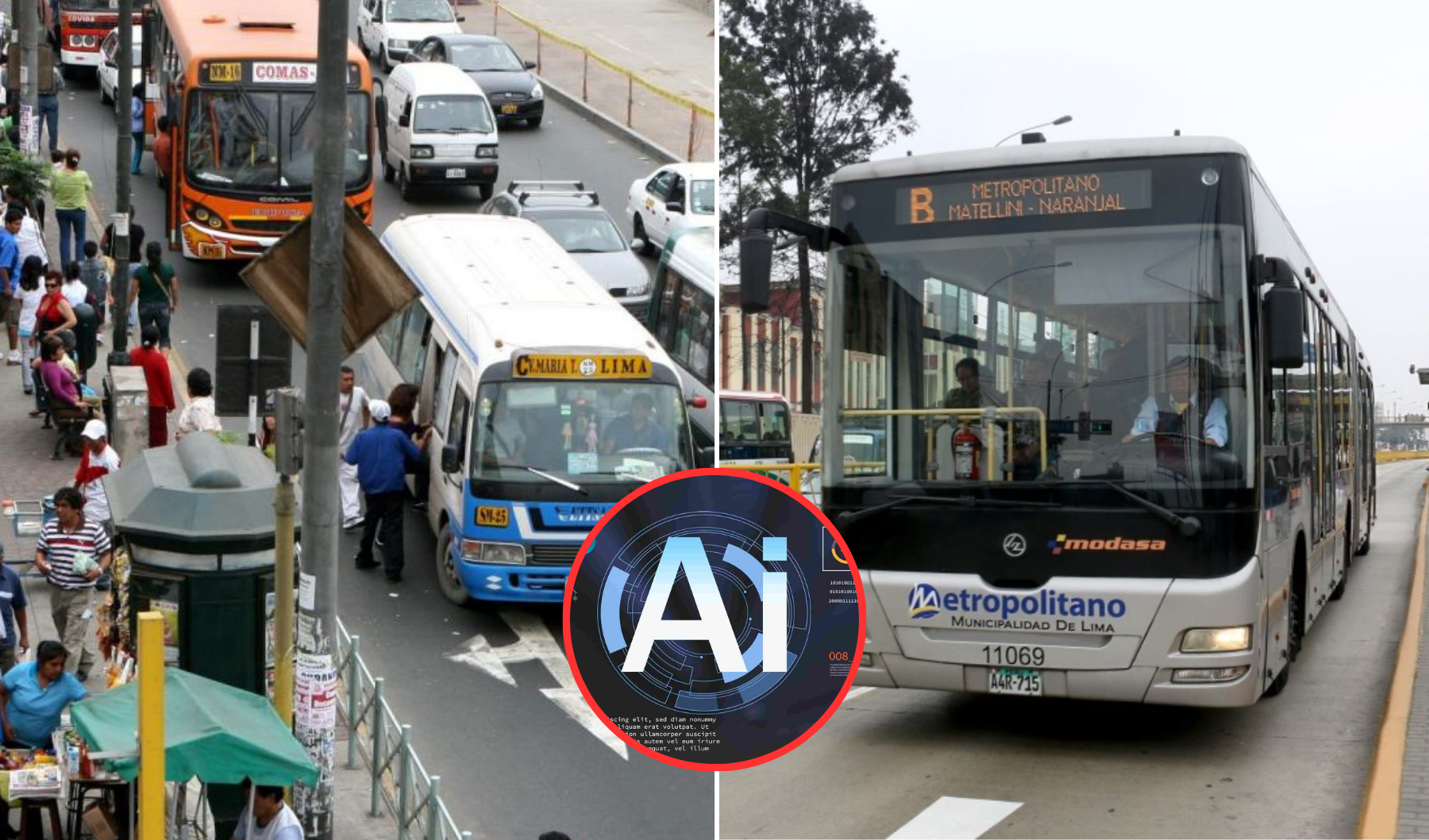 
                                 Este es el peor servicio de transporte público en Lima, según la IA: no es el Metropolitano 
                            