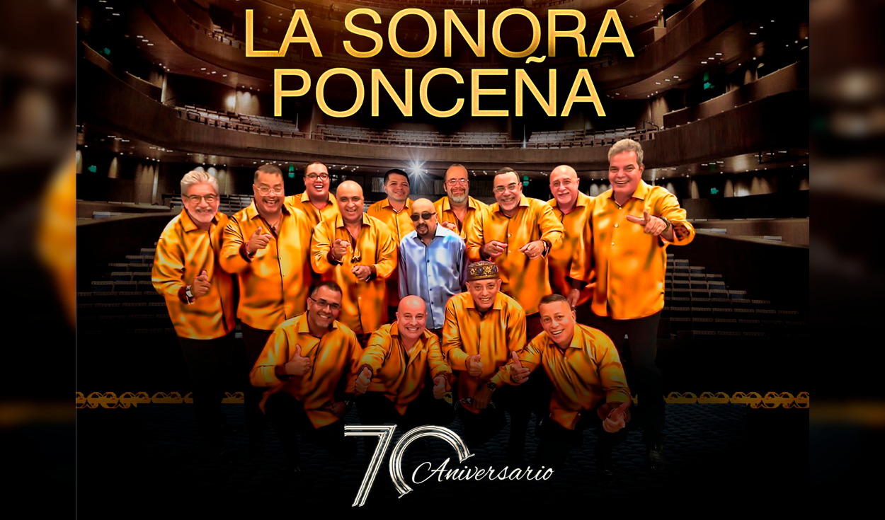 
                                 La Sonora Ponceña celebra 70 años en la música en el Gran Teatro Nacional 
                            