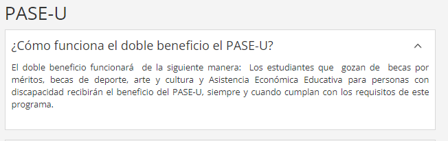 Segundo pago PASE-U 2024