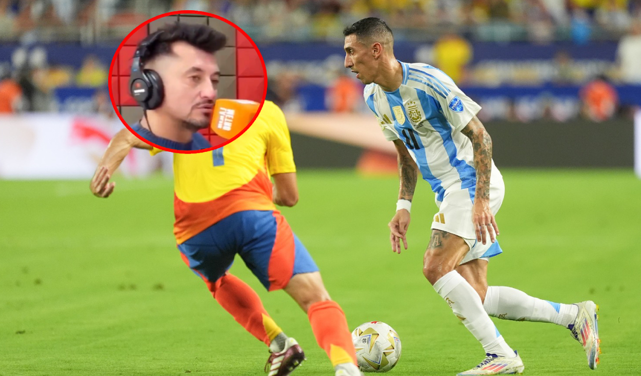 
                                 Exjugador chileno amenaza a Di María por su posible homenaje en Eliminatorias: “Me dan 11’ y lo fracturo” 
                            