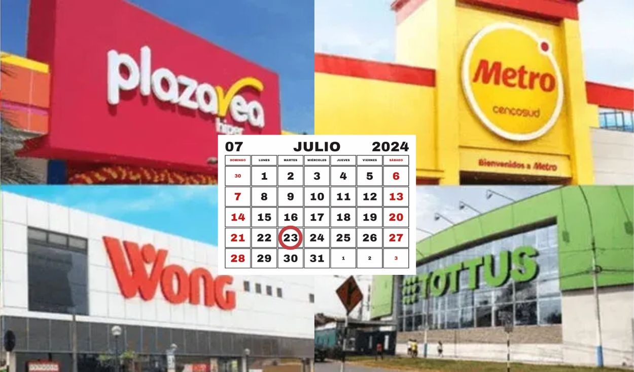 
                                 ¿A qué hora abren y cierran los principales supermercados este feriado 23 de julio? Horario de atención en Plaza Vea, Tottus, Metro y más 
                            