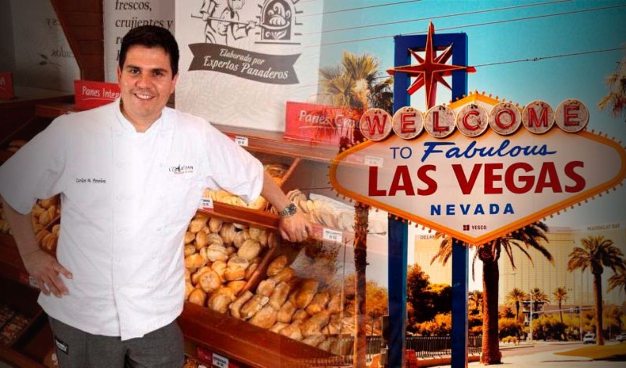 
                                 Viajó a Estados Unidos para estudiar administración hotelera y hoy triunfa como empresario panadero en Las Vegas 
                            