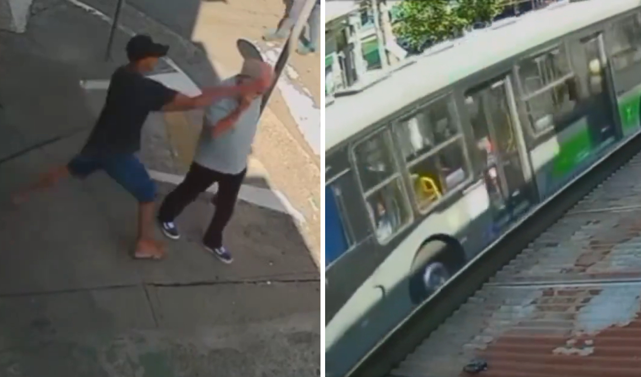 
                                 Adolescente le roba el celular a anciano de 71 años, intenta huir, pero es atropellado por un autobús 
                            
