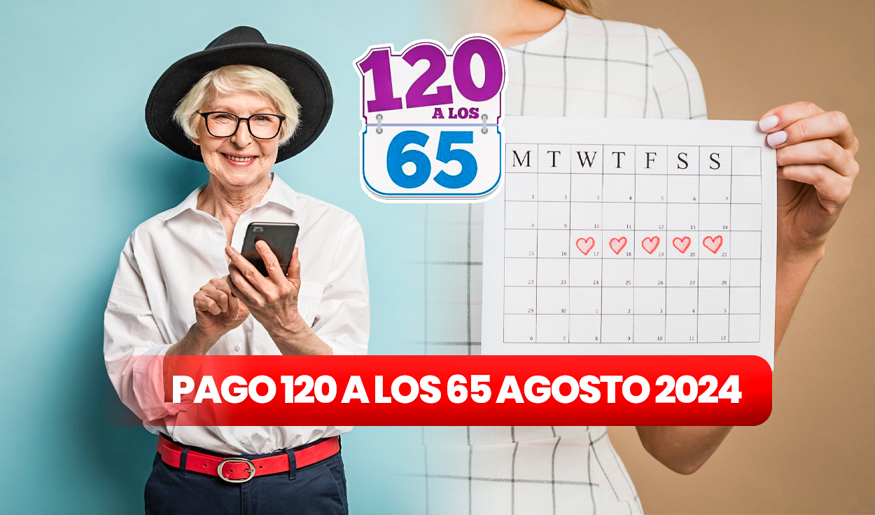 
                                 Calendario de PAGO 120 a los 65 agosto 2024: FECHAS de depósito del bono y LINK de consulta en Panamá 
                            