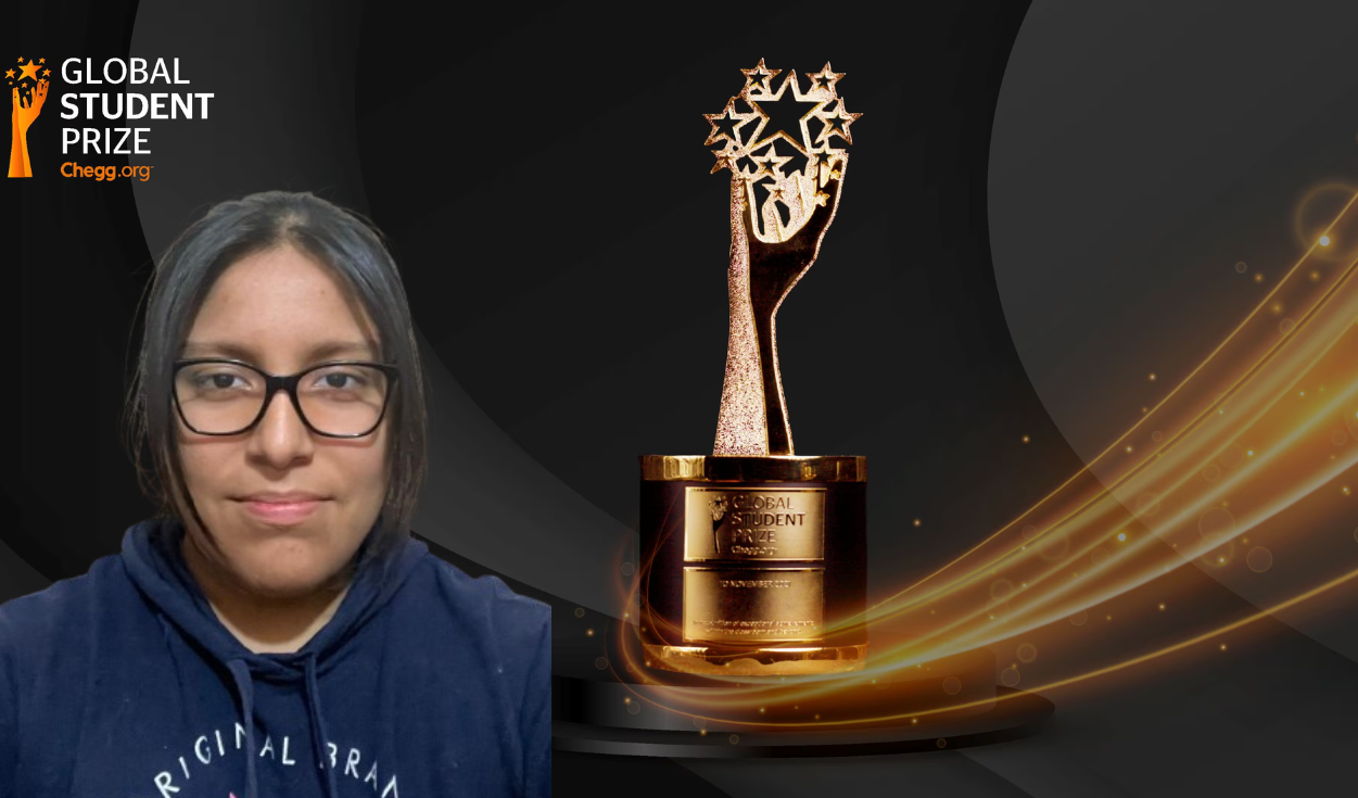 
                                 Conoce a la única peruana elegida entre los 50 mejores estudiantes del mundo: competirá por el premio de $100.000 
                            