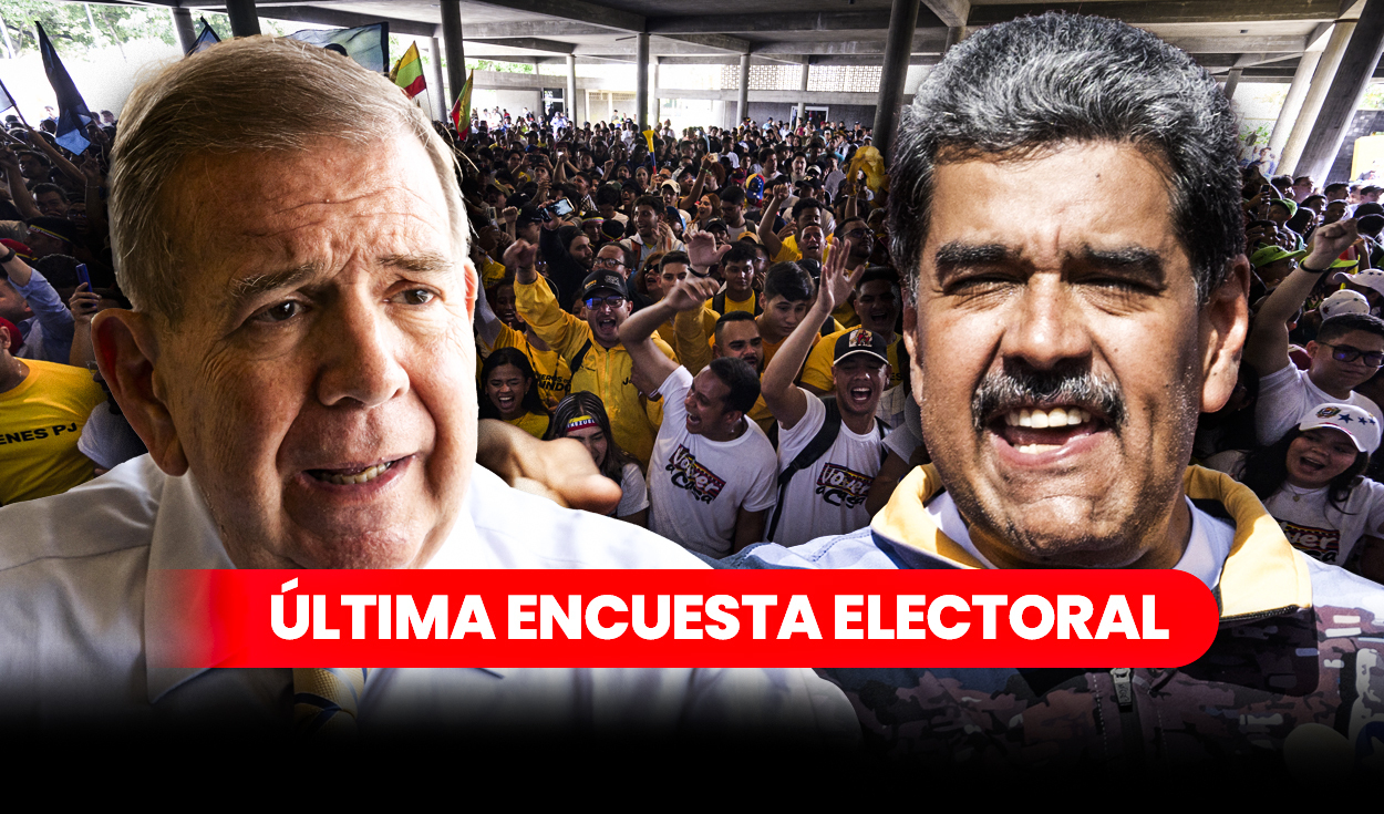 
                                 Última encuesta electoral: ¿quién va ganando en las Elecciones Presidenciales 2024 de Venezuela? 
                            