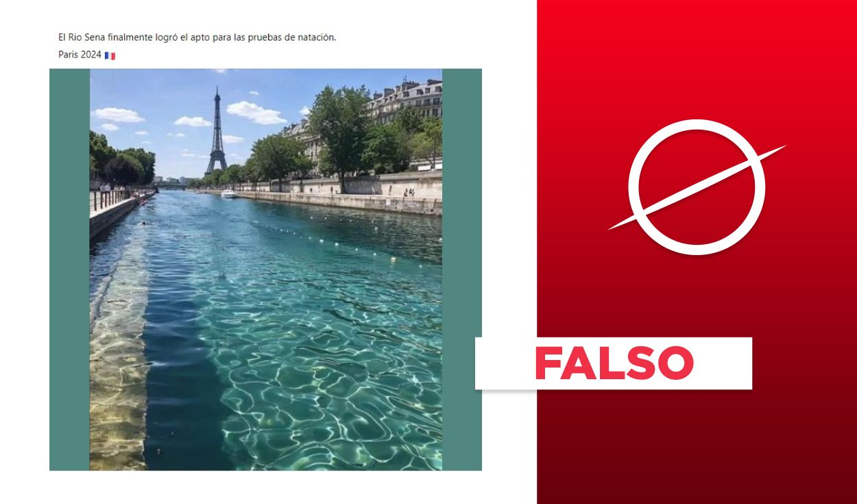 
                                 Imagen del río Sena con aguas cristalinas no es real: fue creada con IA 
                            