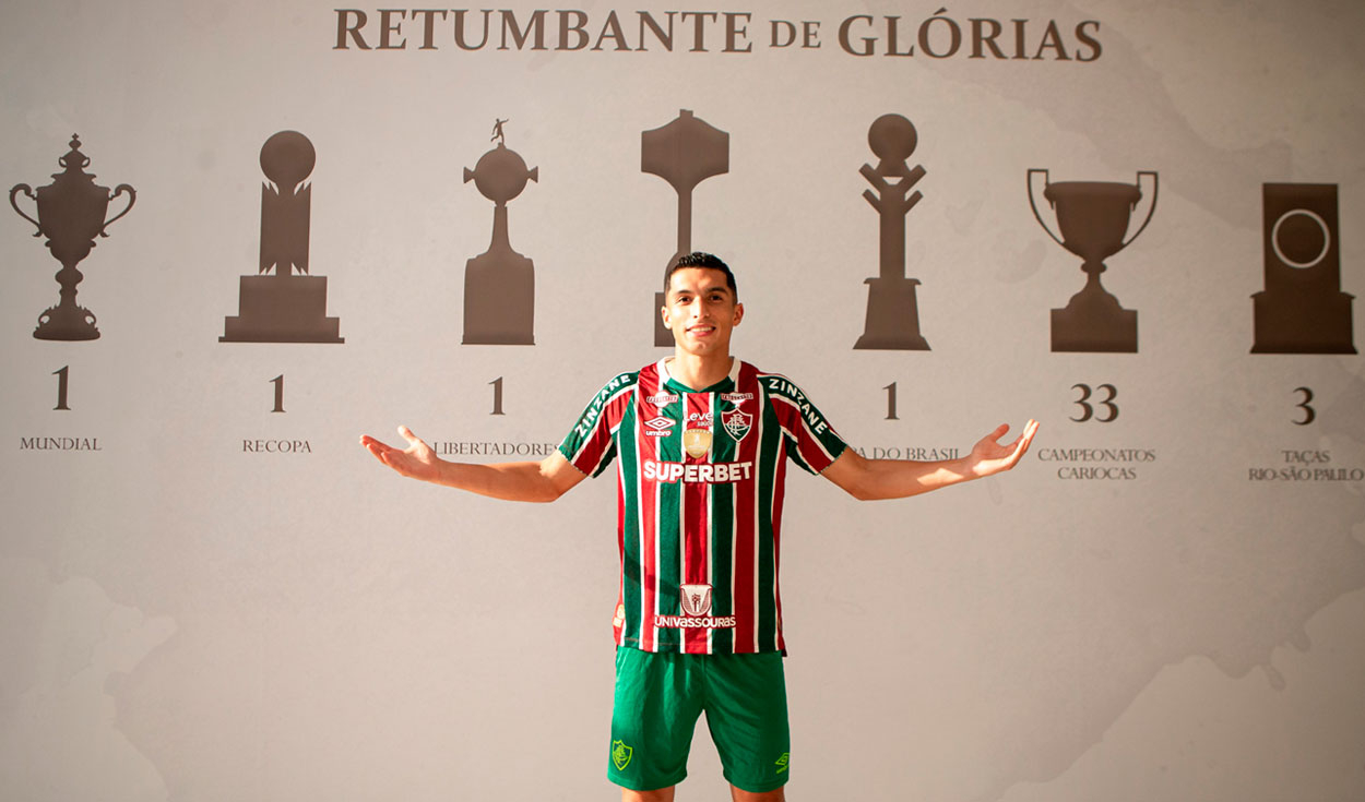 
                                 Fluminense presentó a Kevin Serna: pagó 3 millones de dólares a Alianza Lima por su cláusula 
                            