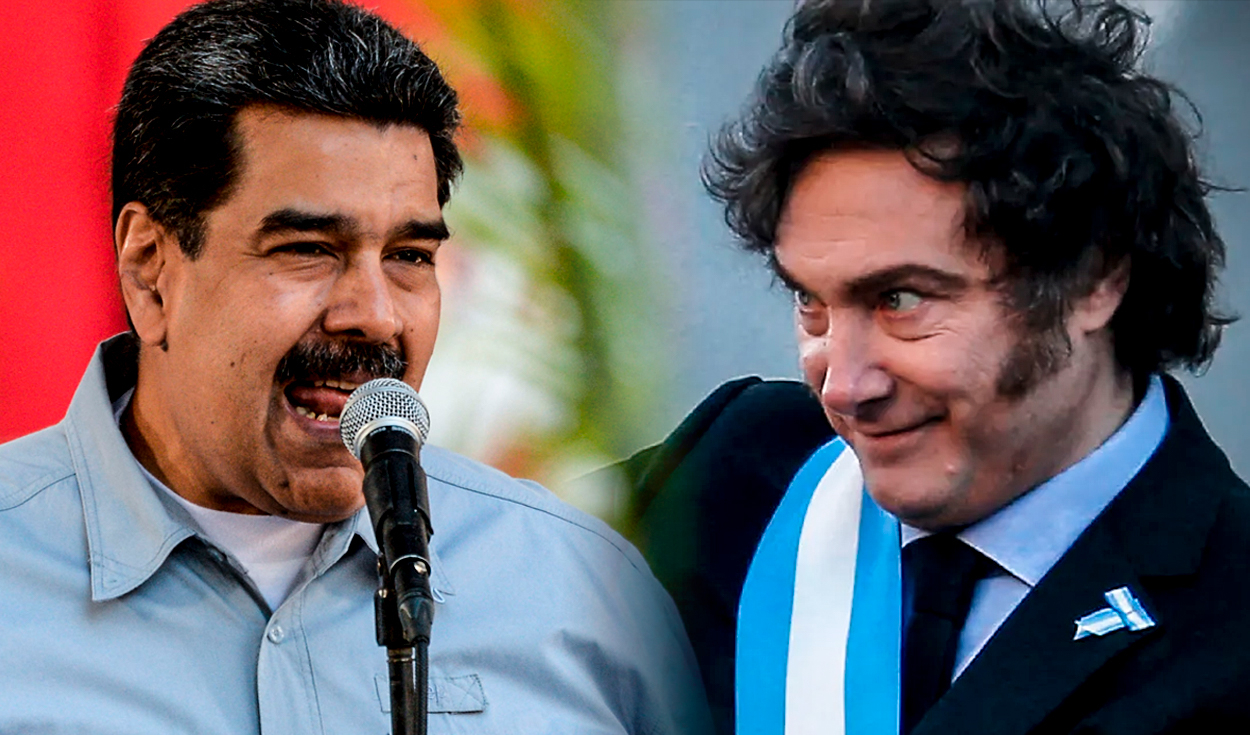 
                                 Nicolás Maduro arremete contra Javier Milei calificándolo de “nazi fascista” y Argentina responde 
                            