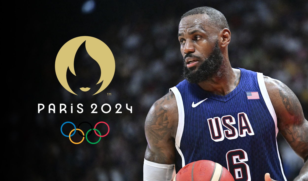 
                                 El legendario LeBron James será el abanderado masculino de Estados Unidos en la inauguración de París 2024 
                            