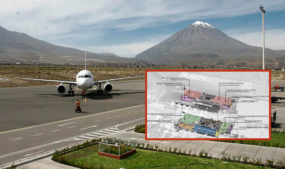
                                 Aeropuerto de Arequipa duplicaría su tamaño y recibiría vuelos de Bolivia y Argentina: ¿cuándo iniciarían las obras? 
                            