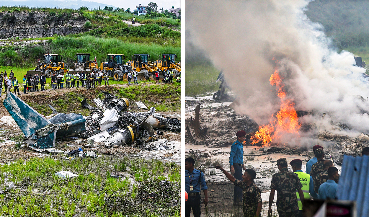 
                                 Choque del avión de Saurya Airlines, que dejó 18 muertos y un sobreviviente en Nepal, queda registrado en VIDEO 
                            