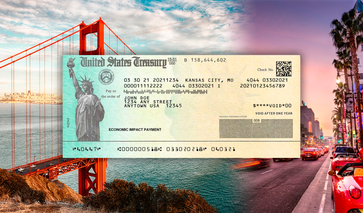 
                                 Cheque de estímulo 2024: conoce la fecha para cobrar el NUEVO BONO de hasta 12.000 dólares en California 
                            