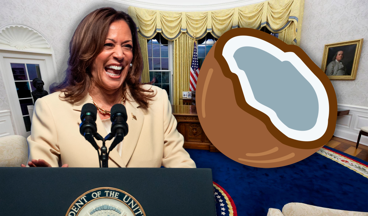 
                                 Kamala Harris: ¿por qué relacionan el emoji de coco con la vicepresidenta de Estados Unidos? 
                            