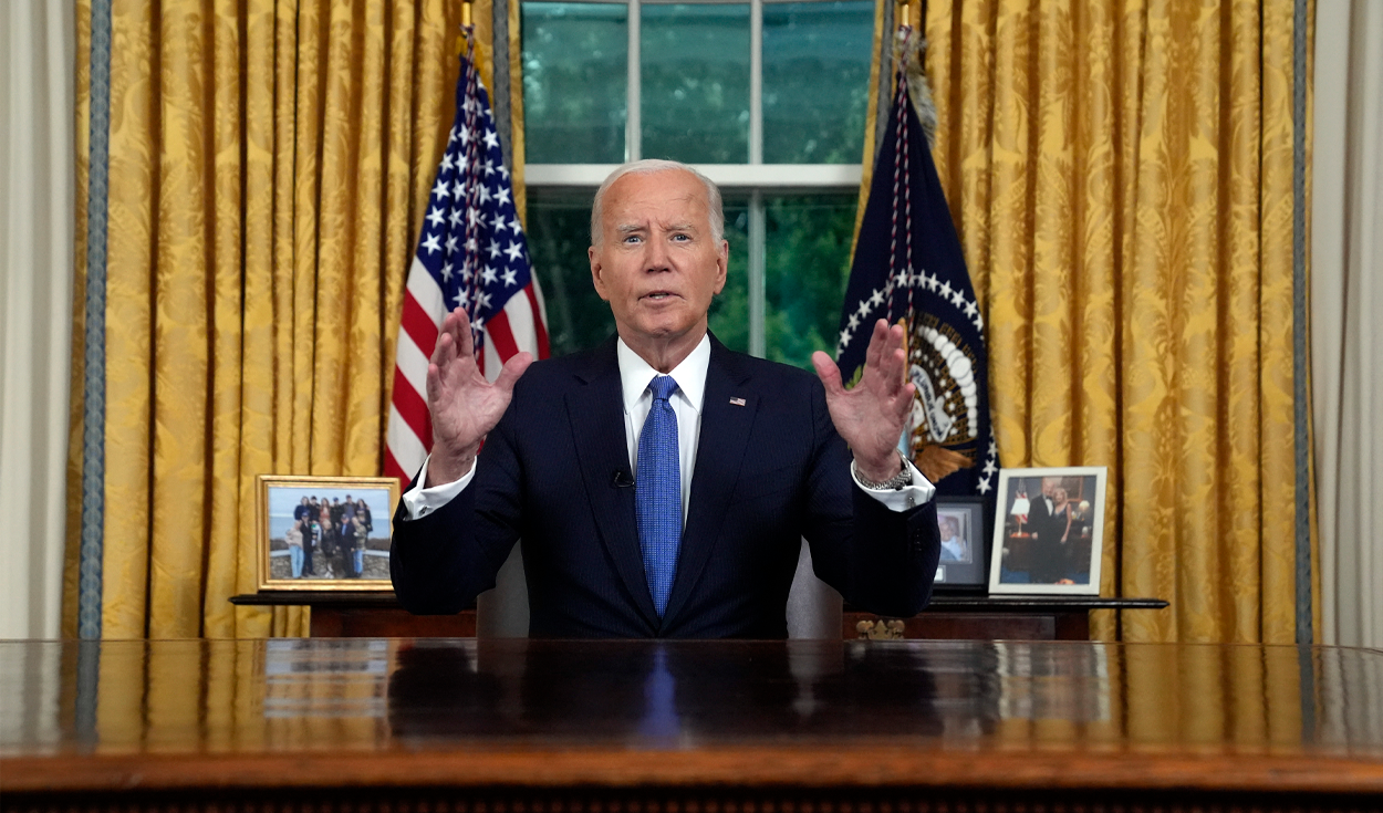 
                                 Joe Biden tras su renuncia a la candidatura presidencial en EE. UU.: 
