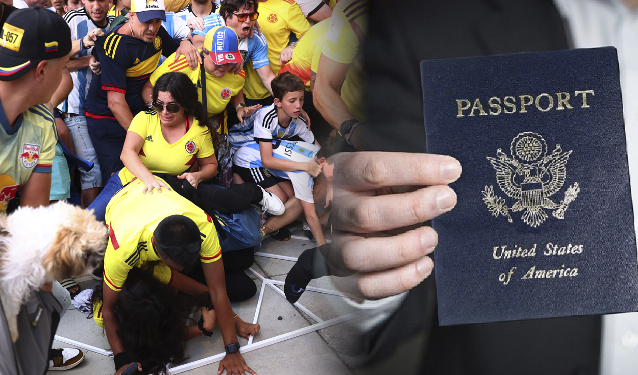 
                                 Más de 7 mil aficionados perderían la visa y residencia por incidente en la final de la Copa América en Estados Unidos 
                            