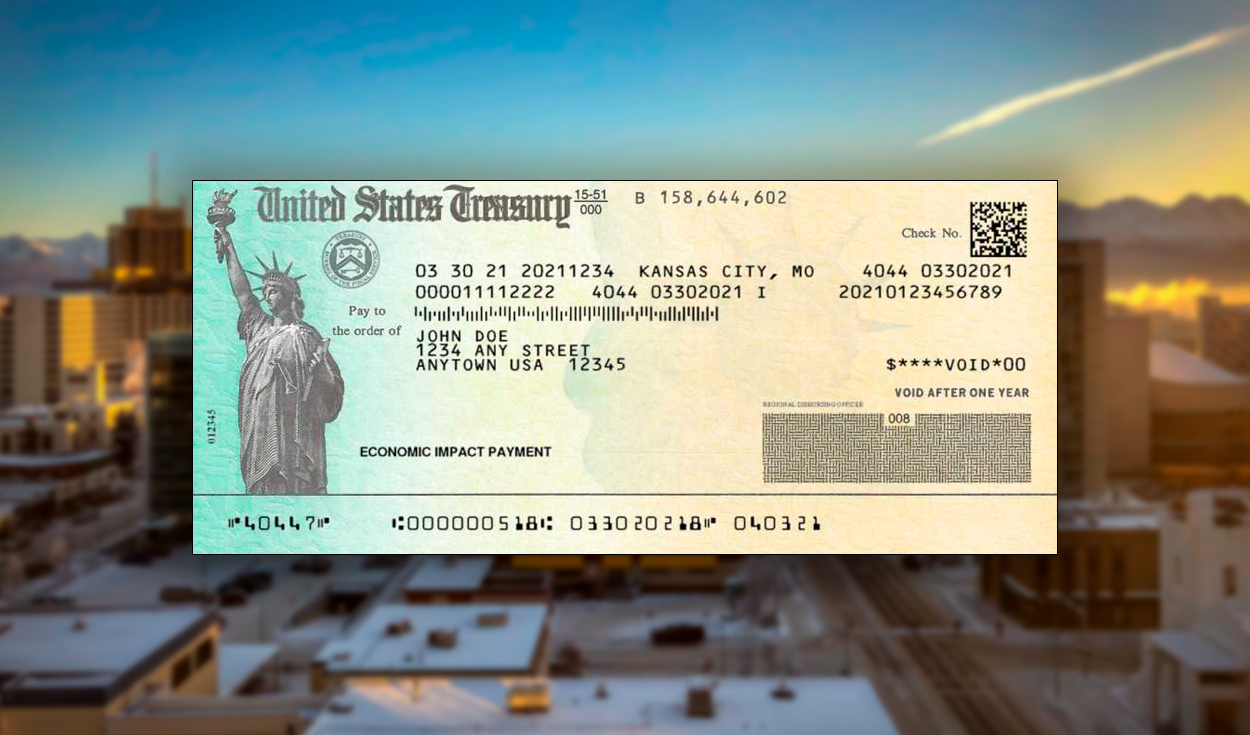 
                                 Este es el cheque de estímulo de 1.312 dólares que recibirán en agosto los ciudadanos de Alaska 
                            