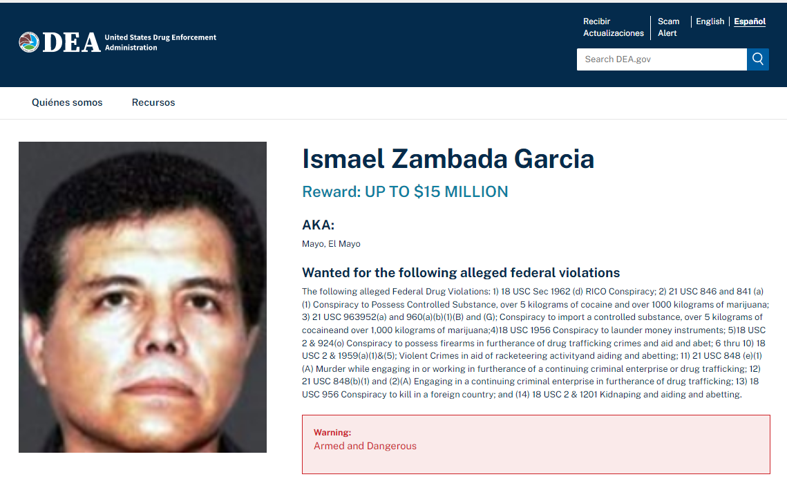 Ismael 'El Mayo' Zambada, el narco que se creía 
