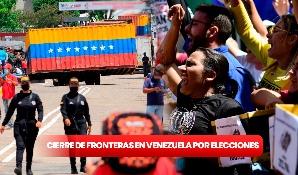 
                                 Venezuela ordena cierre fronterizo a personas y vehículos, ¿qué otras restricciones habrá por elecciones 2024? 
                            