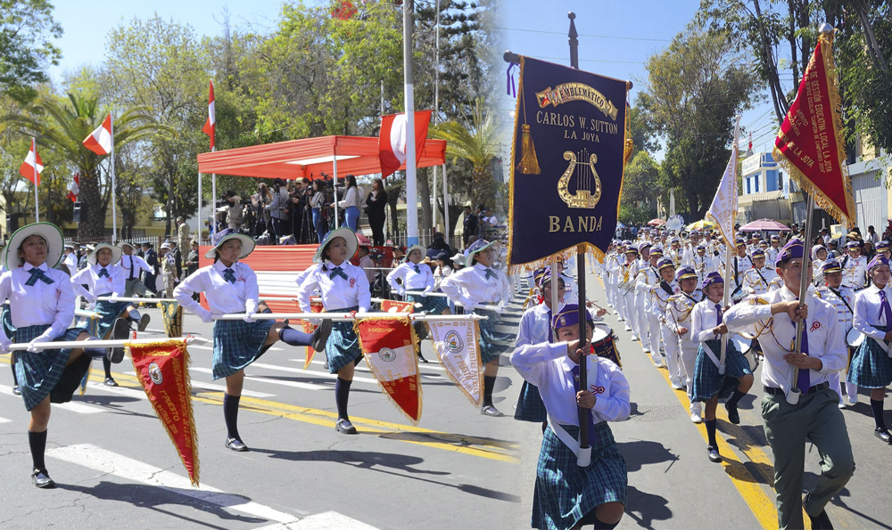 
                                 Gran Desfile Militar en Arequipa: Carlos W. Sutton es el colegio 'Campeón de campeones 2024' 
                            