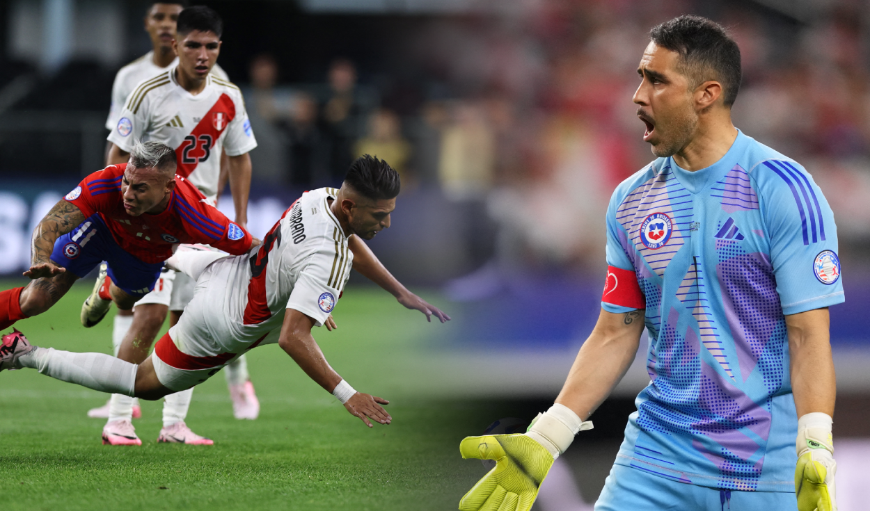 
                                 Claudio Bravo 'explota' al revivir eliminación de Chile de la Copa América y recuerda a Perú 
                            