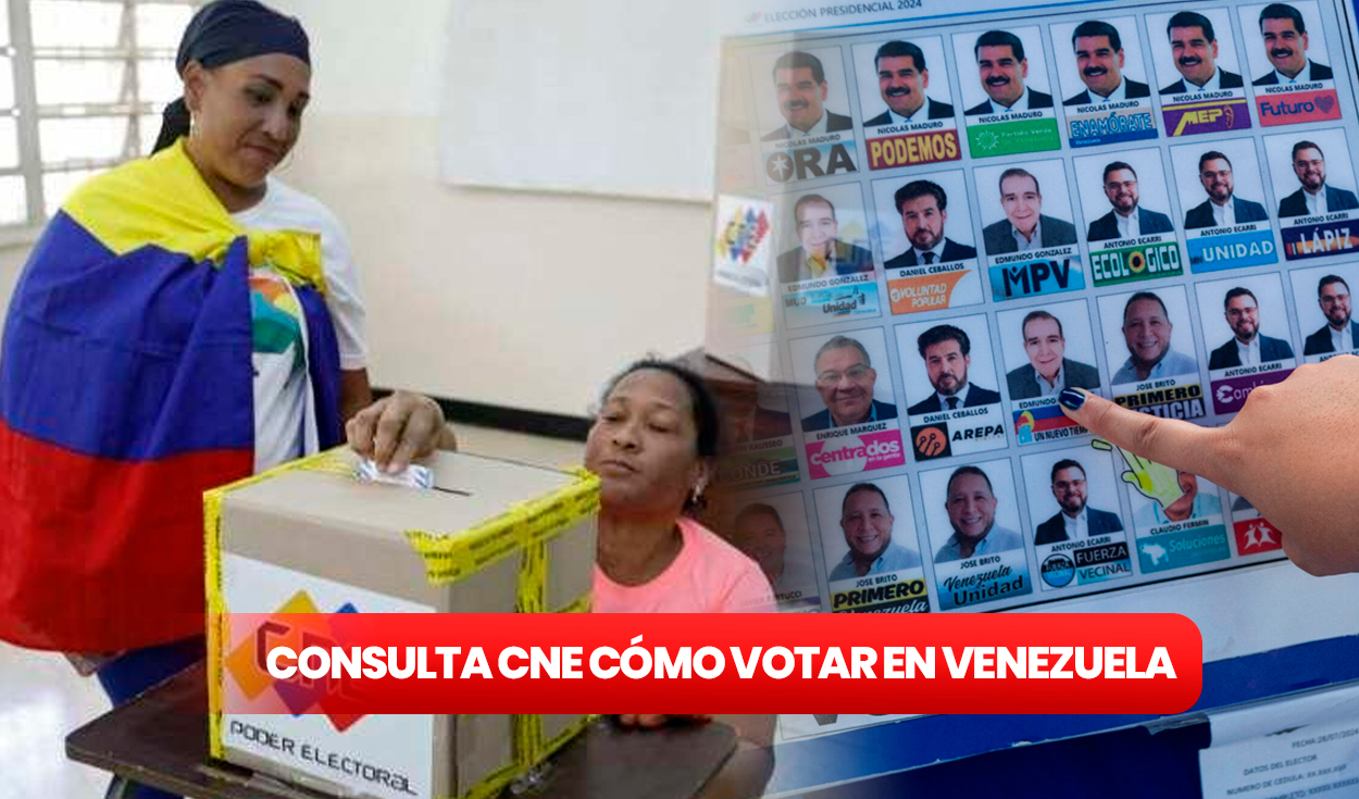 
                                 Elecciones Venezuela 2024: consulta CNE con número de cédula cómo votar y LINK de local de votación 
                            