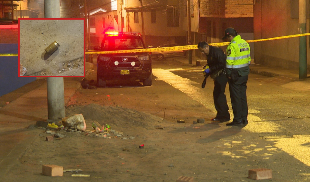 
                                 Brutal balacera en San Juan de Miraflores mata a un padre de familia y deja herido en las afueras de cantina 
                            