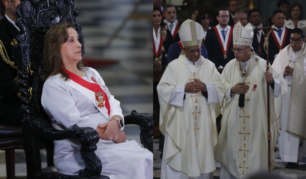 
                                 Monseñor Carlos Castillo a Dina Boluarte en Misa Te Deum: “Es preciso y urgente un amplio diálogo nacional” 
                            
